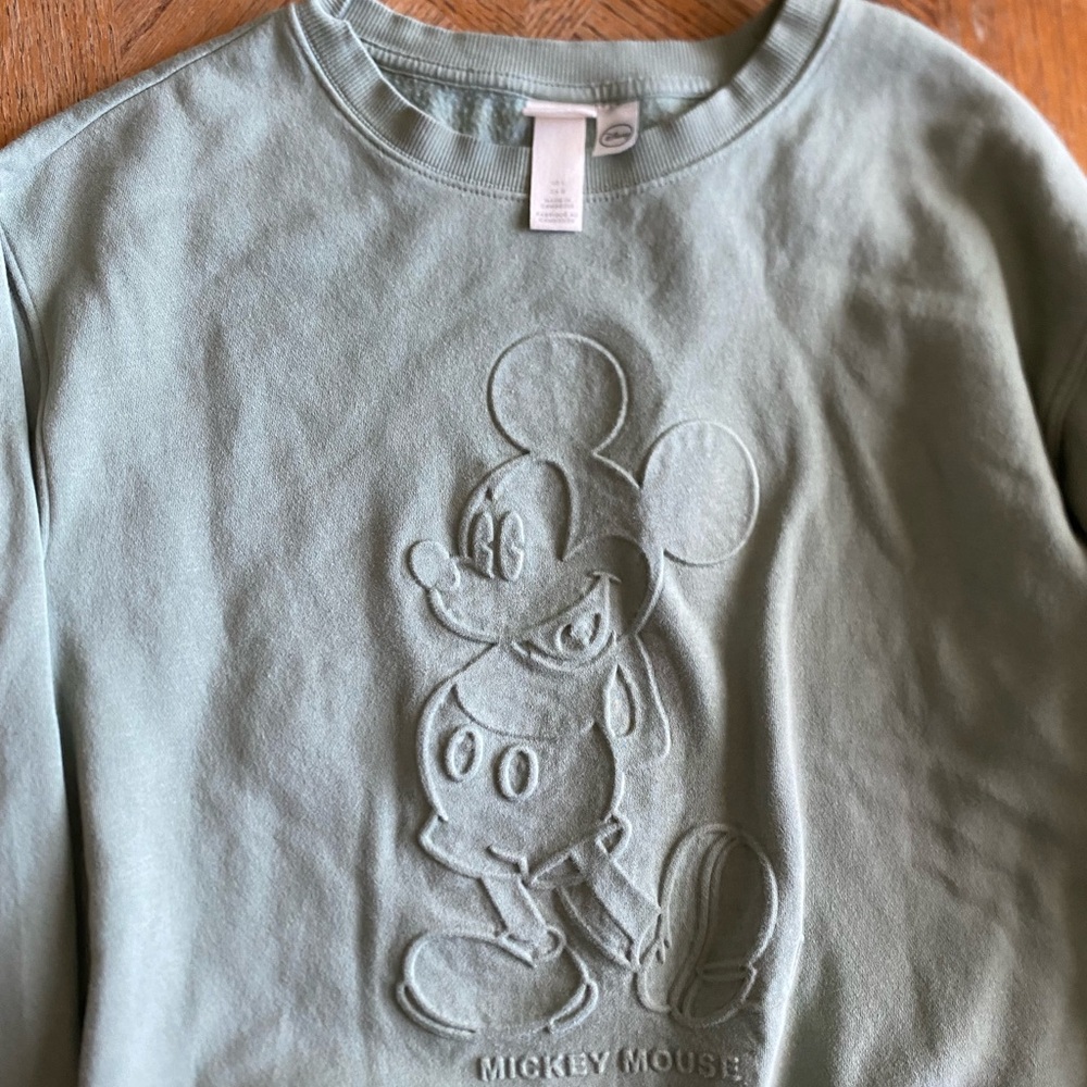 Disney Green Mickey Mouse Sweatshirt